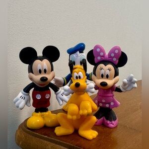 Disney Mickey Minnie Donald Pluto Toy Lot – Mickey Mouse Figures & Car